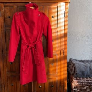 Red Ted Baker spring coat